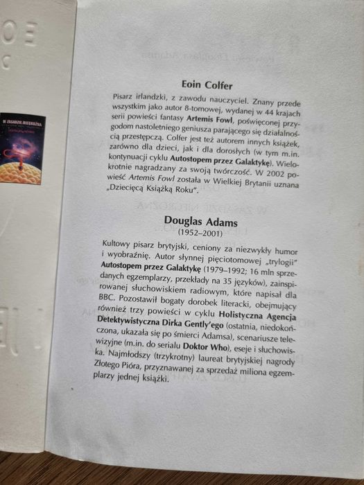 I jeszcze jedno...Autostopem przez galaktykę Eoin Colfer Douglas Adams