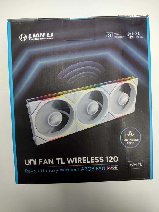 Комплект вентиляторів Lian Li Uni Fan TL Wireless 120 3шт. білі
