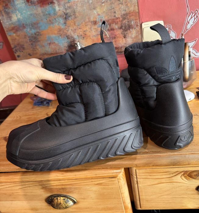Угги дутые сапожки Adidas дутики ботинки зимние