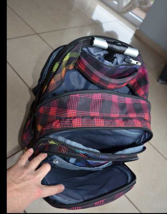 Plecak szkolny ST. RIGHT na kółkach