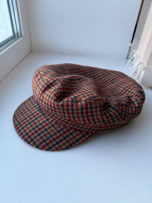 Утеплена кепка baker boy Zara, Твідова кепі у клітинку, Картуз, Кашкет