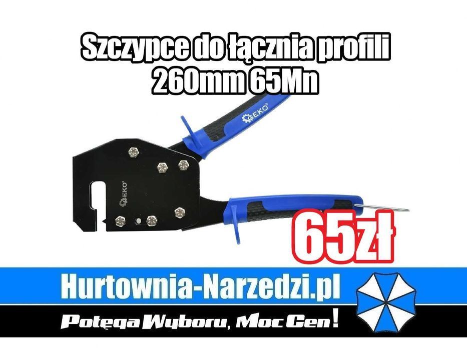 Szczypce do łączenia profili 260mm 65Mn Geko