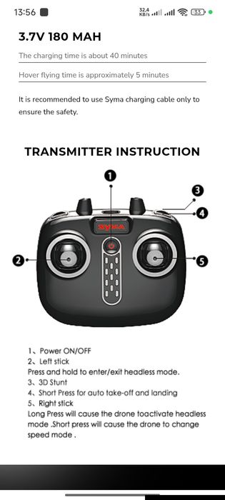 Mini drone zyma x20p