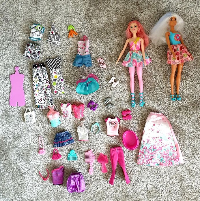 Lalki BARBIE, KEN, KOŃ Barbie, ubranka
