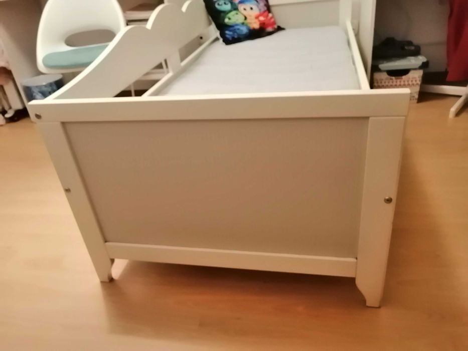 Cama infantil ikea Hensvik 70*160 transição berço pra cama