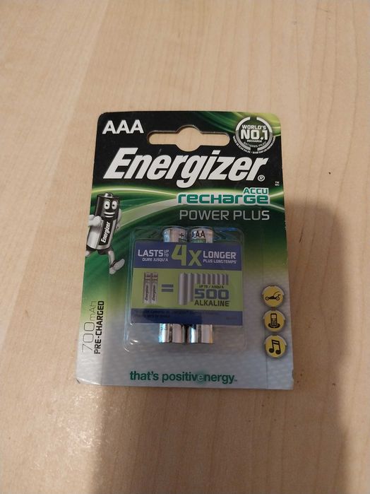 2 Pilhas Recarregaveis AAA Energizer