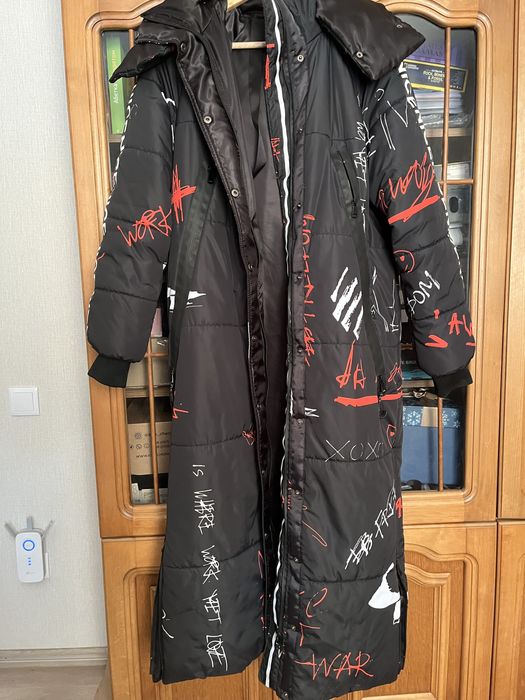 Зимовий пуховик довгий