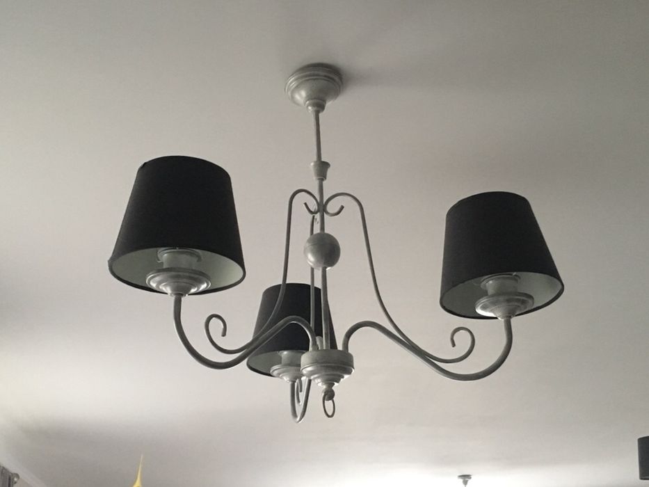 Komplet lamp, 3 szt. żyrandoli + 5szt. kinkietów Arkada (Jupiter)