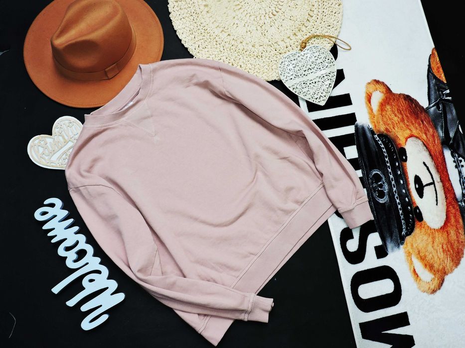 Fashion pudrowa bluza dresowa L