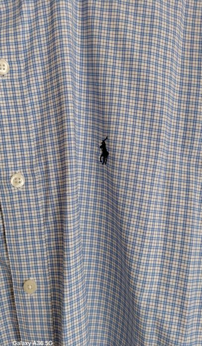 Męska piękna koszula Ralph Lauren.