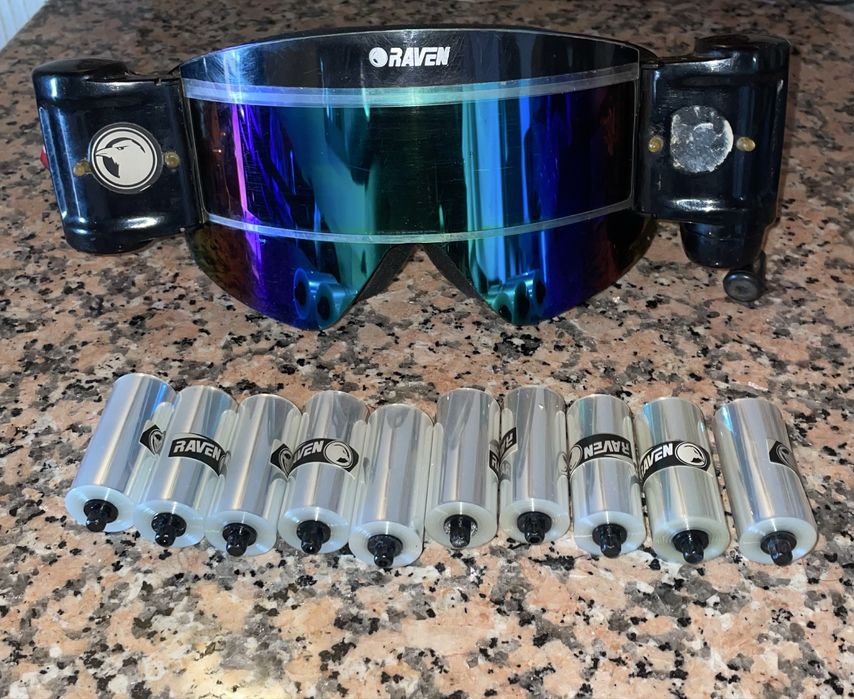 Capacete Airoh + oculos + luvas