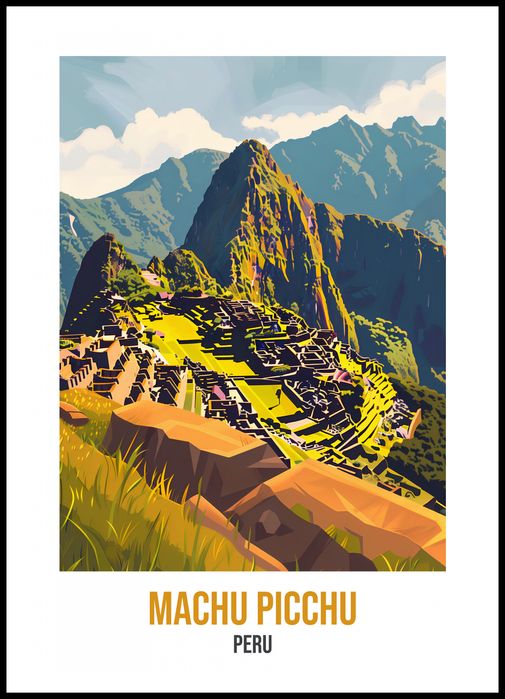 Plakat 70x100cm Machu Picchu