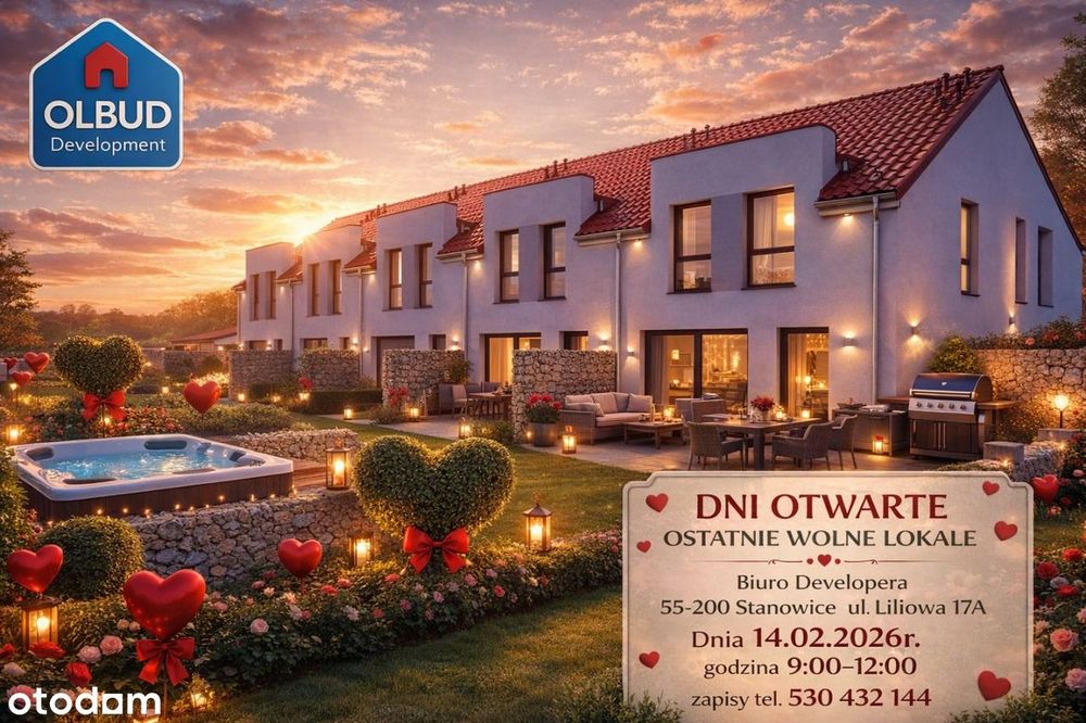 Dom 108 M2 / 4 Pokoje/ 2 Łazienki/Garaż W Cenie/Gotowy  15 M2 Tarasem