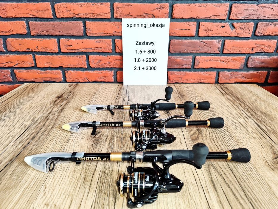 Spinning zestaw z kołowrotkiem – 3 warianty