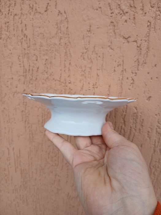 Цукерниця на ніжці Мейсенский букет фарфор Чехия конфетница