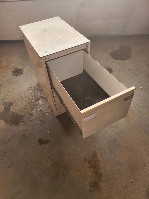 Szafka metalowa 2 szuflady kartoteki dokumenty warsztat garaz