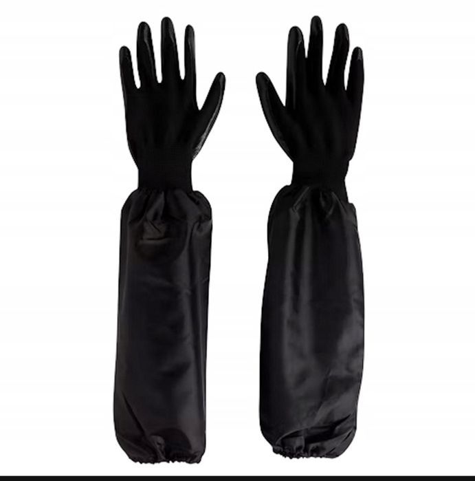 Rękawice z rękawem nitrylowe