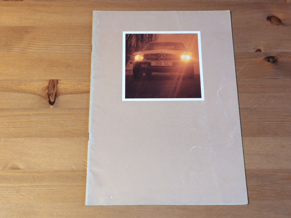 Prospekt katalog folder MERCEDES-BENZ 350 SL R107 - 1971 r. -