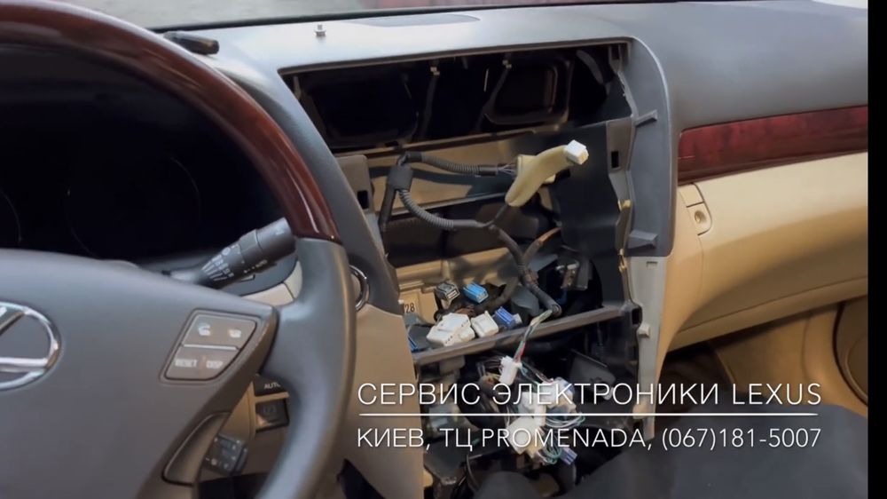 Ремонт магнитолы, спидометра, навигации Lexus посл корявой русификации