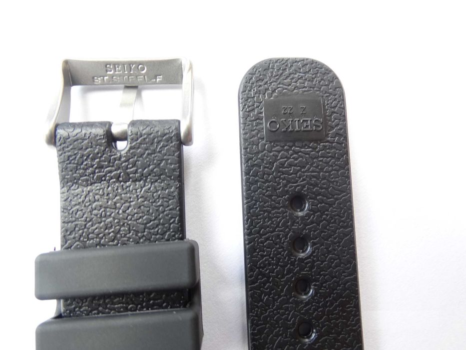 Gumowy pasek do zegarka 20mm 22mm Seiko SKX007 SK009 czarny silikonowy
