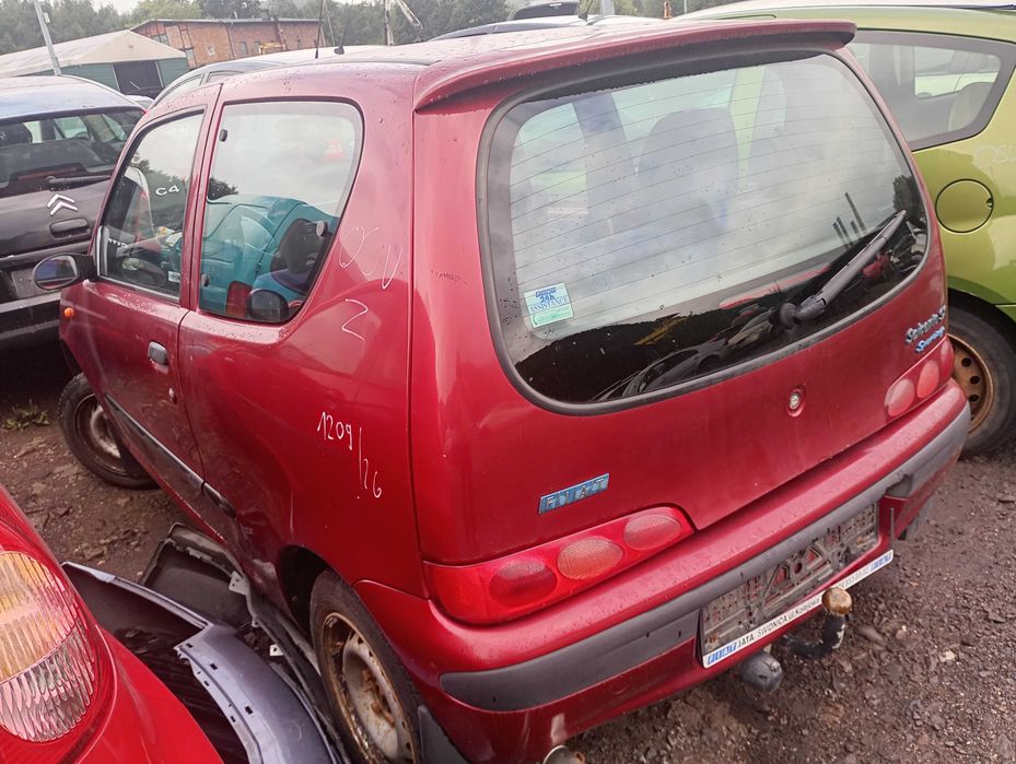 Fiat Seicento 0,9 fotel lewy przedni, części transport FV dostawa