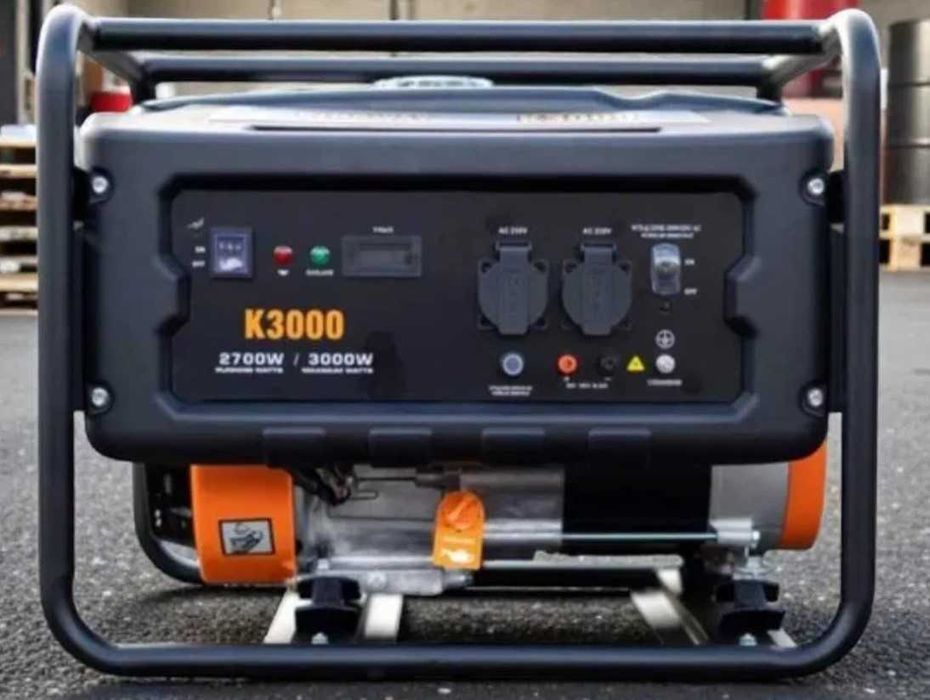 Бензиновий генератор 3кВт мідна обмотка  220В 50Гц двигун R210 Kingway
