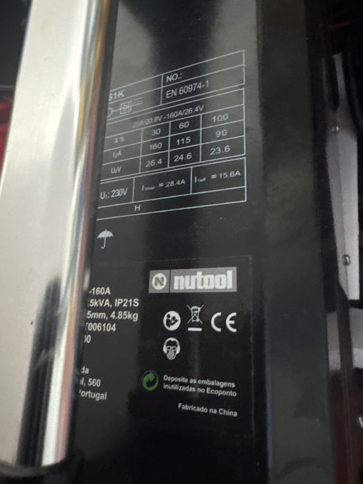Máquina solda nutool profissional l alumínio ferro