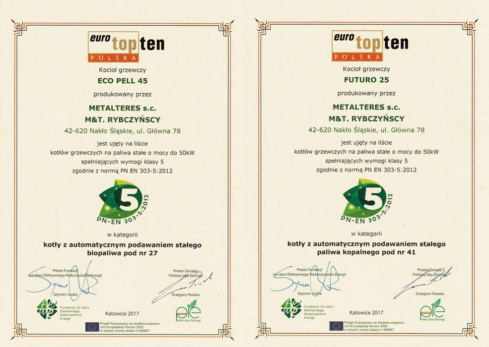 Kocioł, piec na groszek FUTURO 15kW, prod. Metalteres