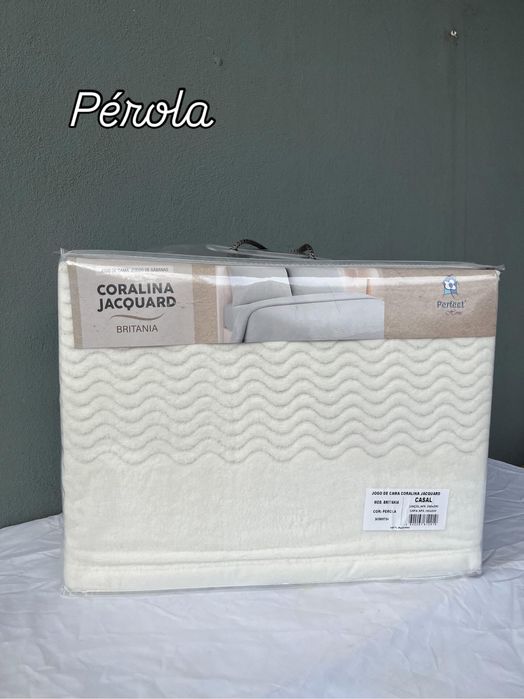 Coralinas lisos jacquard casal