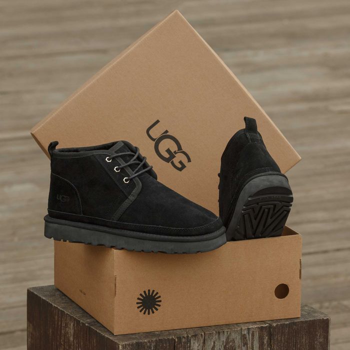 Мужские зимние угги , UGG Neumel "Black" Suede. 40-45