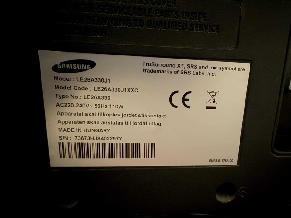 telewizor 26" 26 cali SAMSUNG LE26A330J1