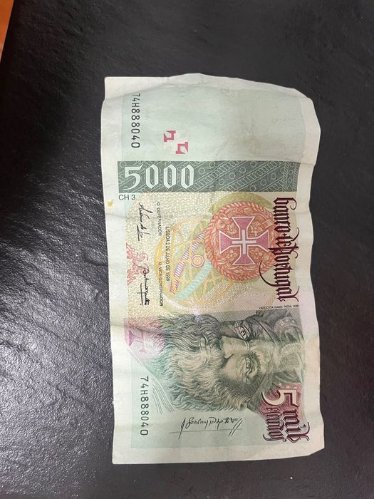 Nota 5000 escudos