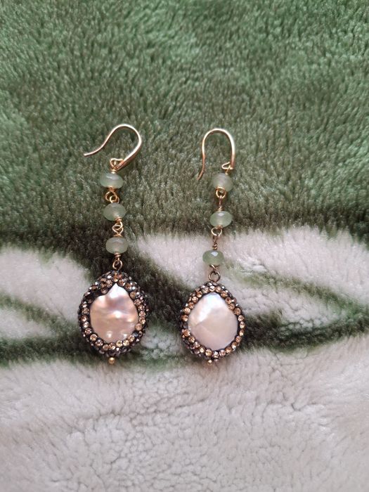 Кульчики з камінців