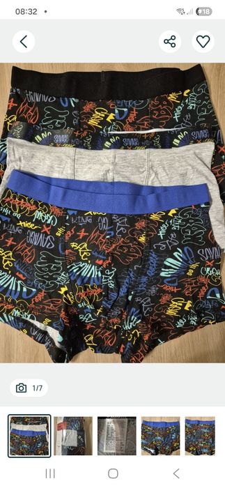 2x nowe zestawy H&M bokserki i slipy r. 170