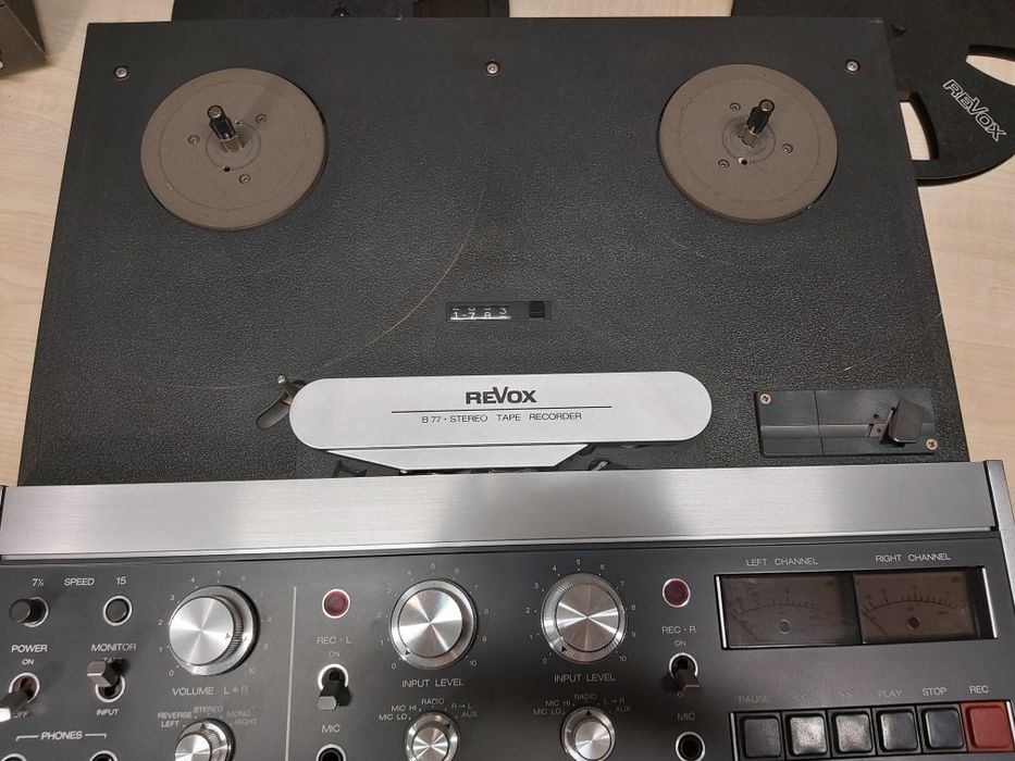 Revox B77 mała studyjna 38 cm/s + 2 szpule