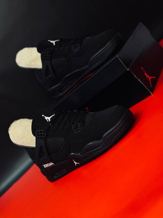 Зимние кроссовки мужские найк Nike  / кроссовки джордан черные нубук