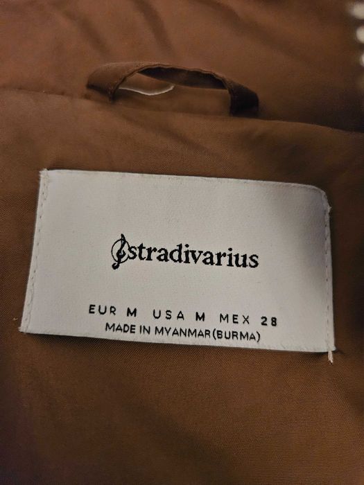 Kurtka krotka, Stradivarius, rozm.M, musztardowa, jesien/zima