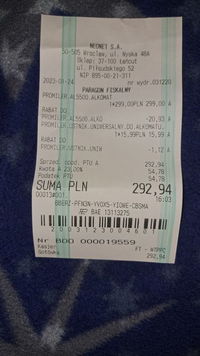 Alkomat promiler Al5500