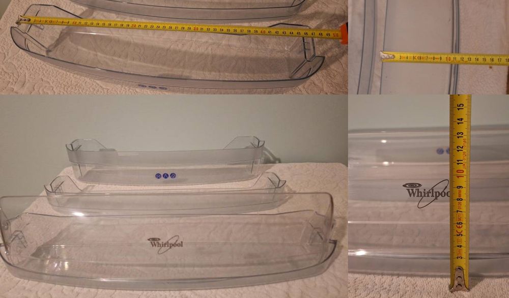 Prateleiras da porta de frigorífico Whirlpool (outros acessórios disponíveis)
