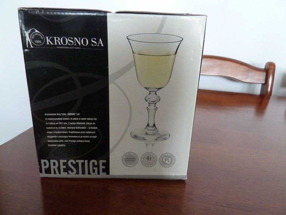 Komplet 6 kieliszków 120 ml do białego wina, Krista Krosno Prestige