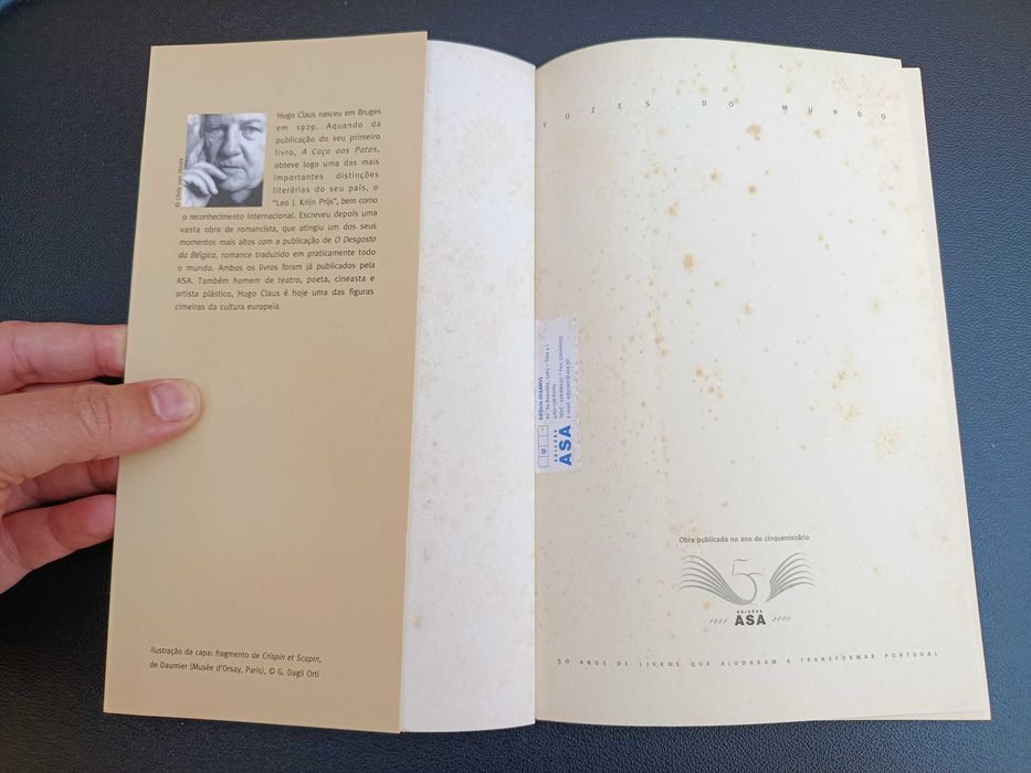 Livro "Rumores", de Hugo Claus