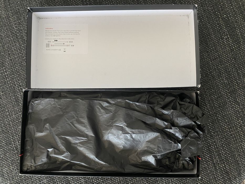 Tellurium Q - Ultra Black 2 - 1m - Rca Cabo de audio