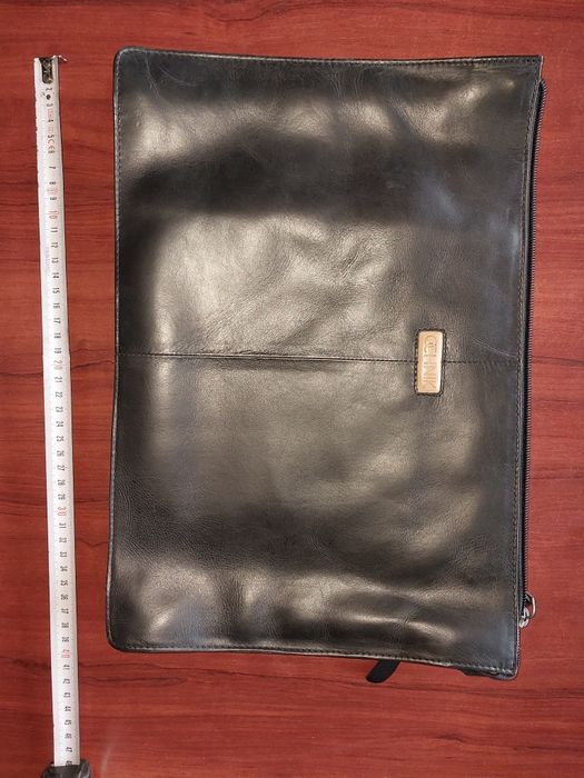 Czarna skórzana aktówka Ochnik, teczka na laptopa, nowa, skóra