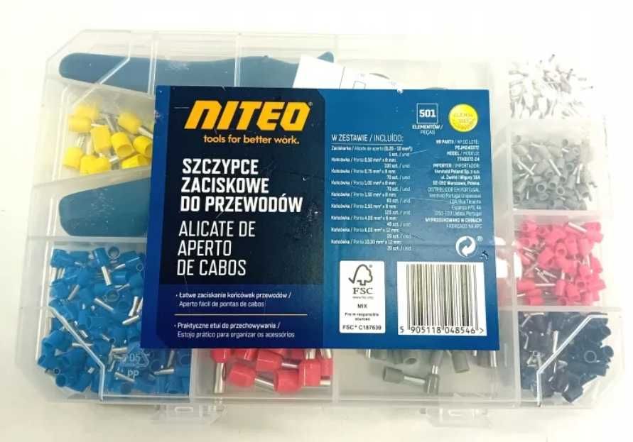 Zaciskarka do tulei tulejek NITEO TOOLS komplet z tulejkami
