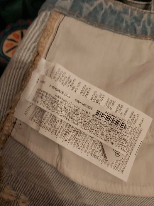 Zara krotki top S jeans