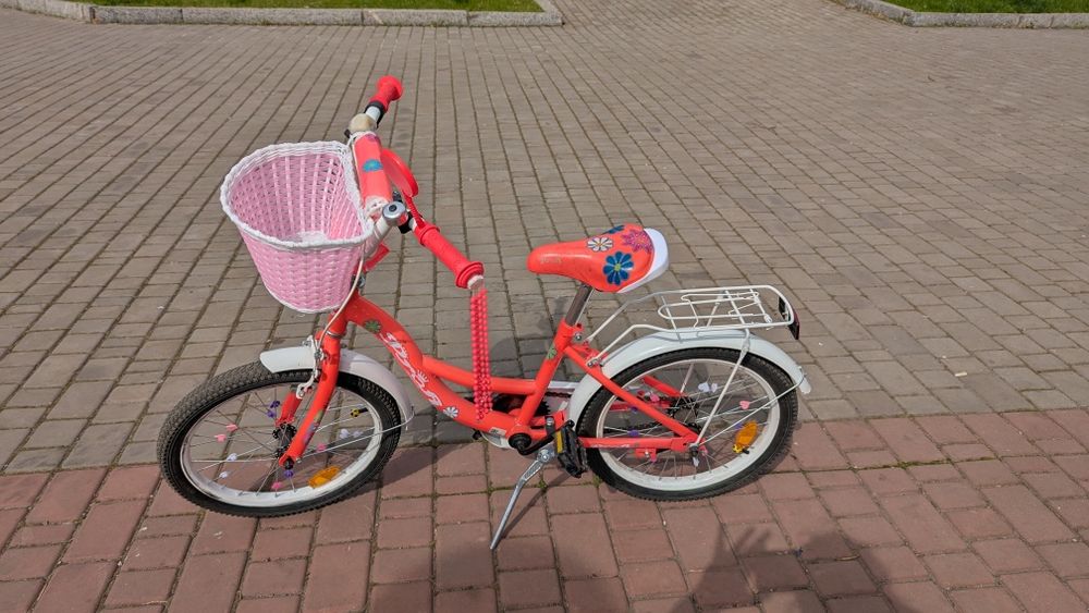 Дитячий велосипед Profi 18" для дівчинки + шолом