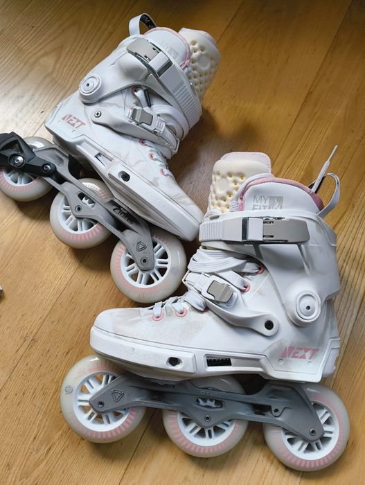 Powerslide Next 40-41 Marble Pink Rolki Trinity 100