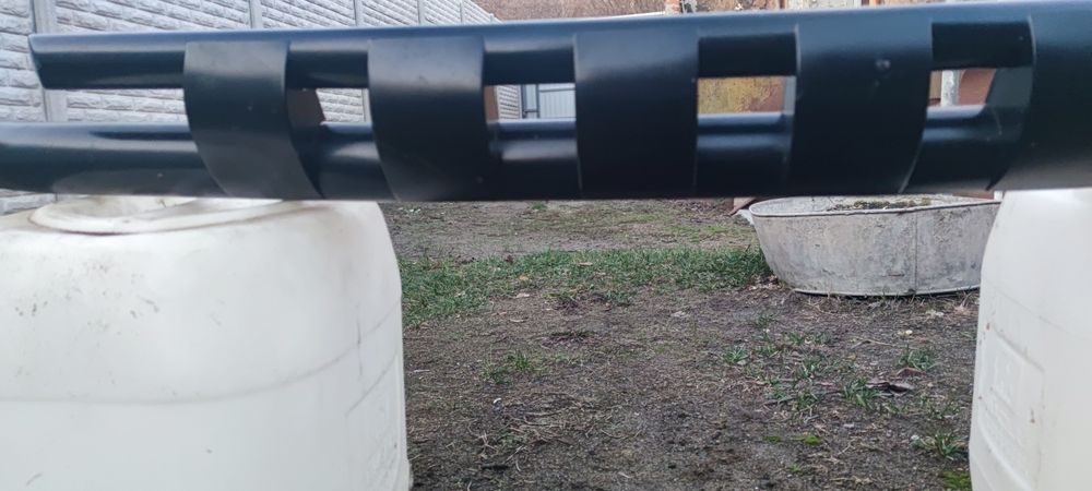 Нержавіючий захист переднього бампера на Mitsubishi Padgero Sport  2 (