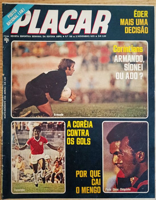 Revista PLACAR nº 190 de novembro d 1973 - Mengão