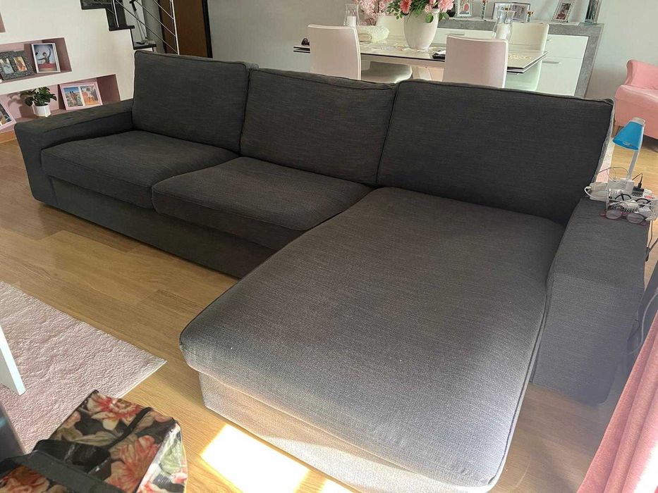 Sofá IKEA Kivik 3 lugares cinzento